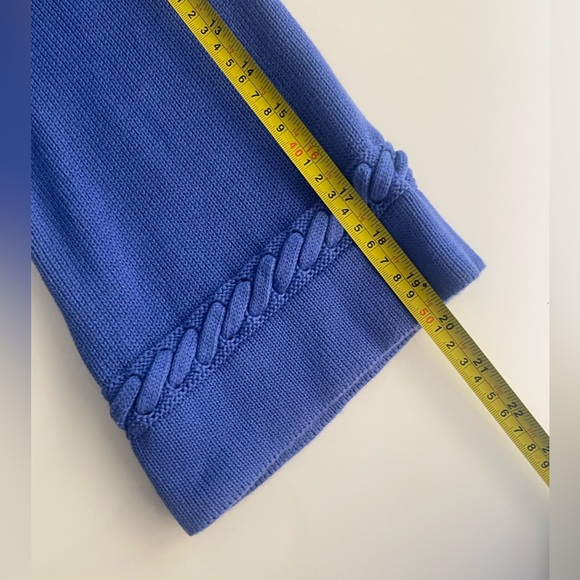 Soft Surroundings Cable Knit  3/4 Sleeve Sweater - Picture 11 of 11